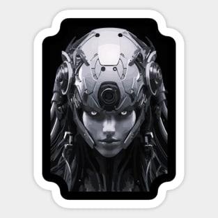 Female android Sticker